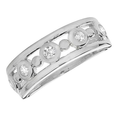 Silver Cubic Zirconia Ring (G7465)
