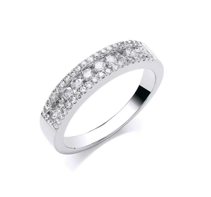 .71ct  Three Row Diamond Eternity Ring (Gd4500210)