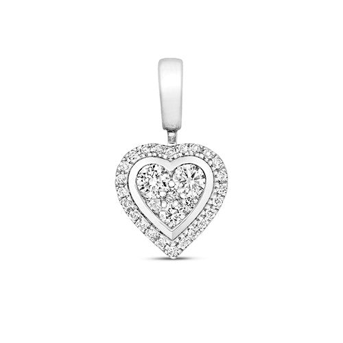 Heart Shape Diamond Pendant
