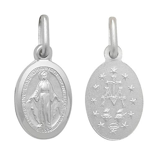 Silver Oval St Christopher Pendant (G6888)