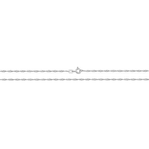 16” Silver Fine Twist Chain (G1101-16)