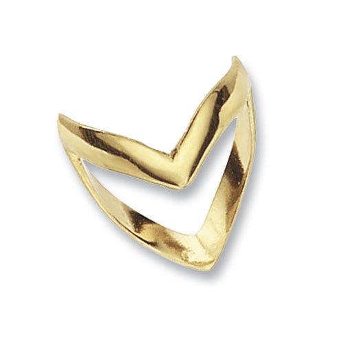 9ct Gold Double Wishbone Ring (Rn121)