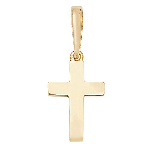 9ct Flat Polished Cross