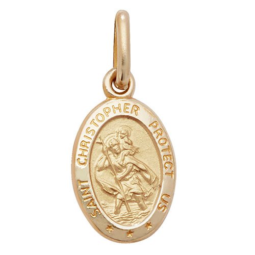 9ct Oval St Christopher