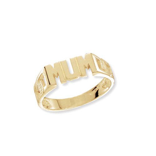 9ct Gold MUM Ring (Rn197)