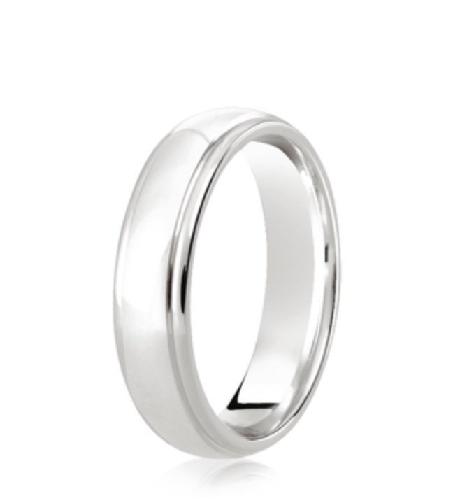 9ct Diamond Cut Satin Finish Wedding Ring