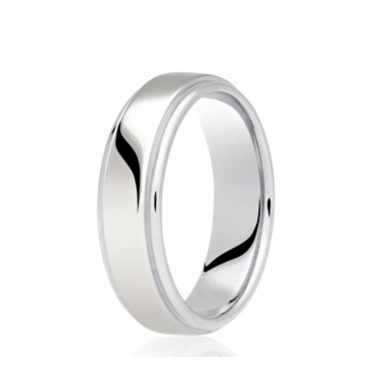 9ct Highly Polished Court Wedding Ring (Dc303)