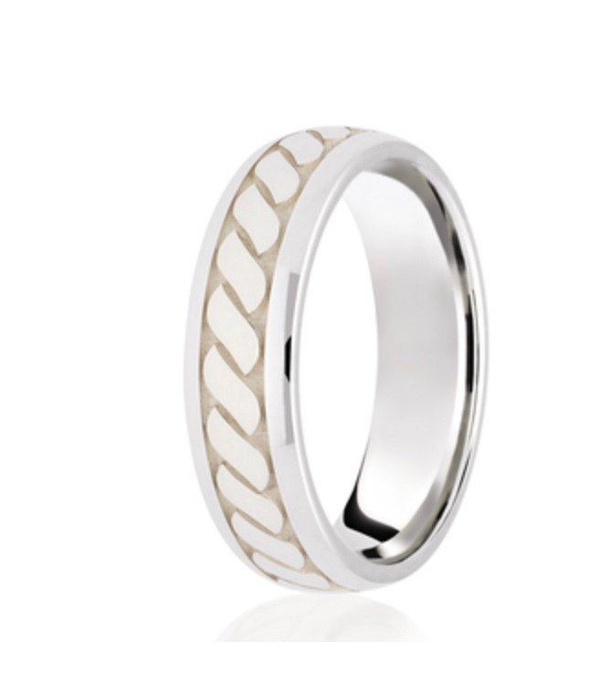 9ct Celtic Diamond Cut Traditional Court Wedding Ring (L105)