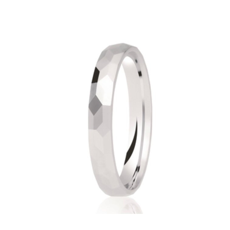 9ct Mirrored Finish Court Wedding Ring (Dc113)