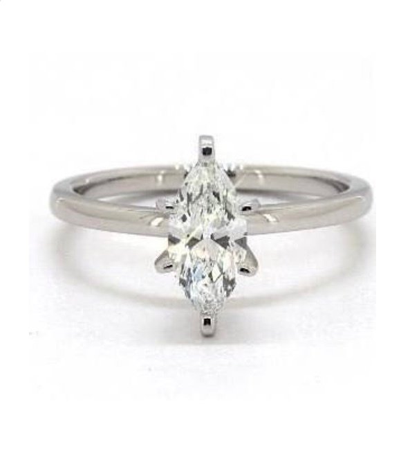 Small Marquise Diamond Ring