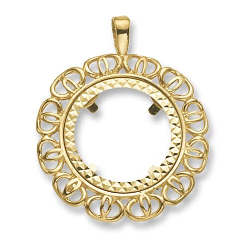 9ct Yellow Gold Half Sovereign Mount