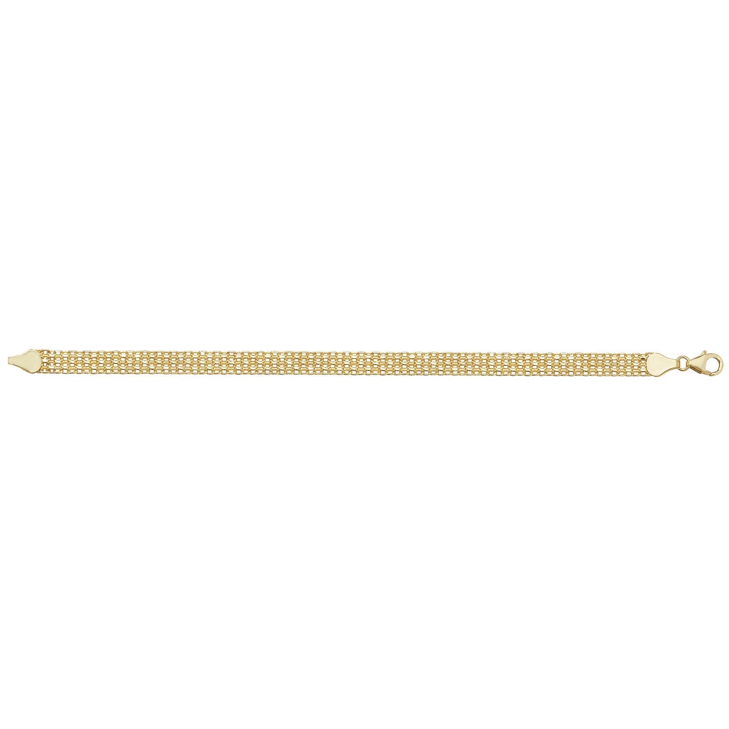 9ct Gold Flat Woven Bracelet (Br591)