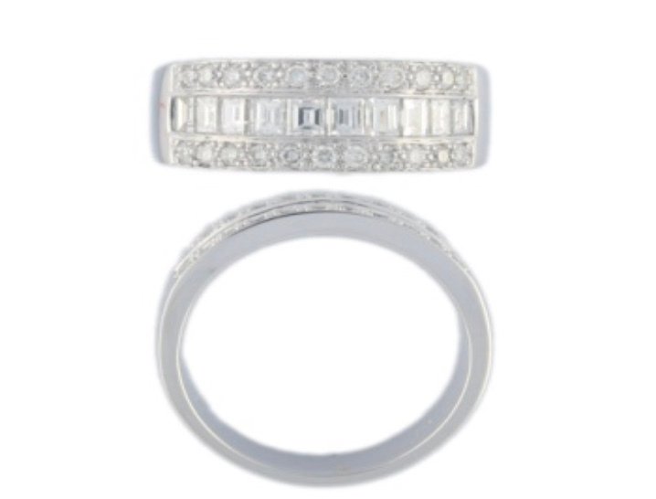 Brilliant & Baguette Diamond Eternity Ring