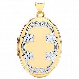 9ct Yellow & White Gold Locket