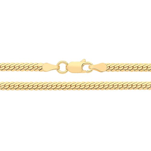 Silver Gold Plated D Shape Snake Bracelet