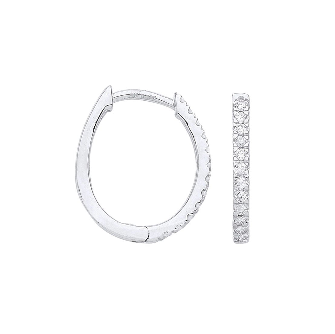 .25ct Diamond Huggie Earrings (Der0297)
