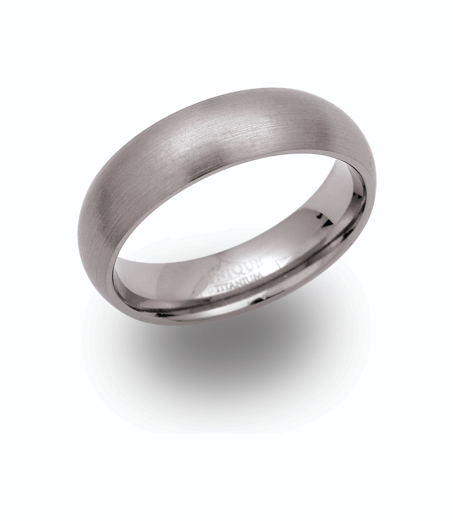 Titanium 6mm Gents Brushed Wedding Ring (Tr1)