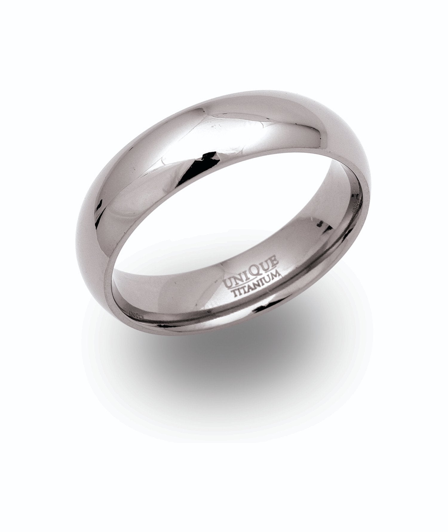 Titanium 6mm Gents Wedding Ring (Tr64)