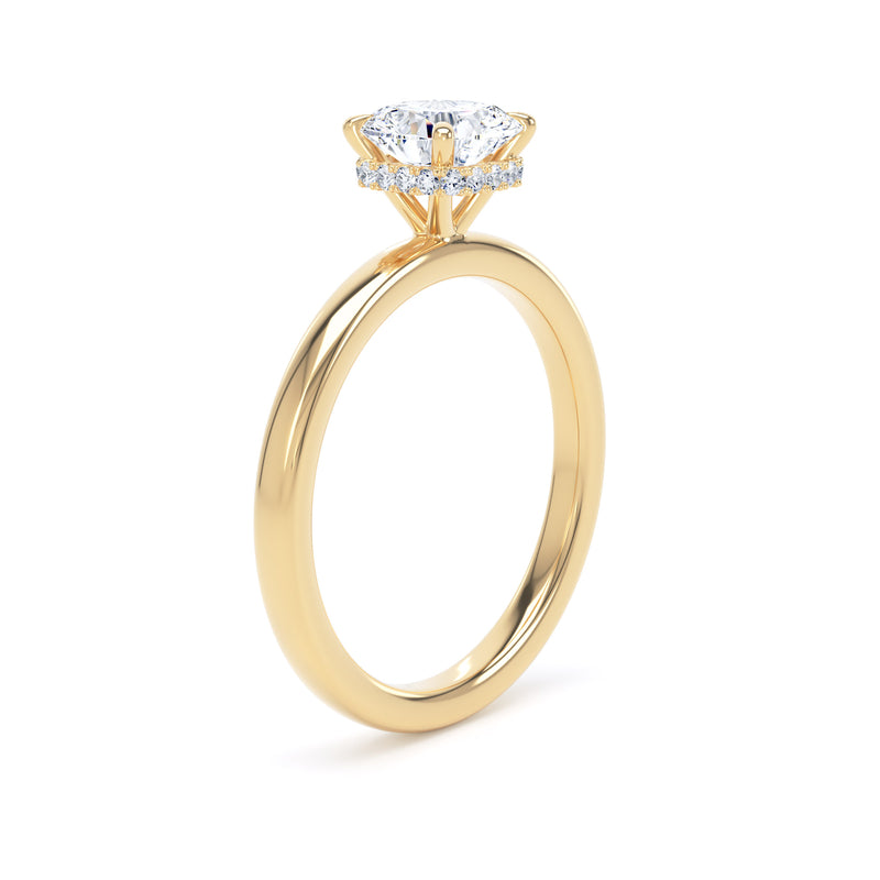 1.11ct Cushion Cut Lab Grown Diamond Solitaire Ring (Cps01)