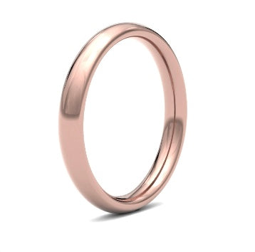 9ct 3mm Heavy Court Wedding Ring (3Lhc-9y)