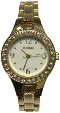(2696) Sekonda Gold Plated & Crystal Ladies Sale Watch