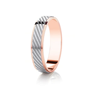 Two Colour Wedding Ring (Dc176)