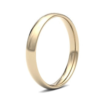 9ct 3mm Light Court Wedding Ring (3Llc-9y)