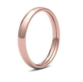 9ct 3mm Medium Court Wedding Ring (3Lmc-9y)