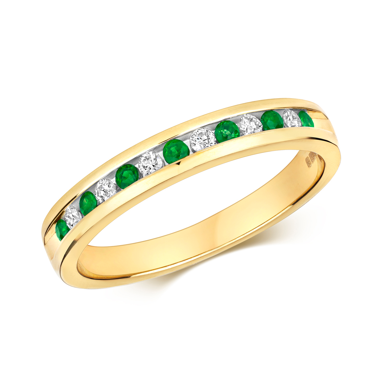 Emerald & Diamond Eternity Ring (RD582)