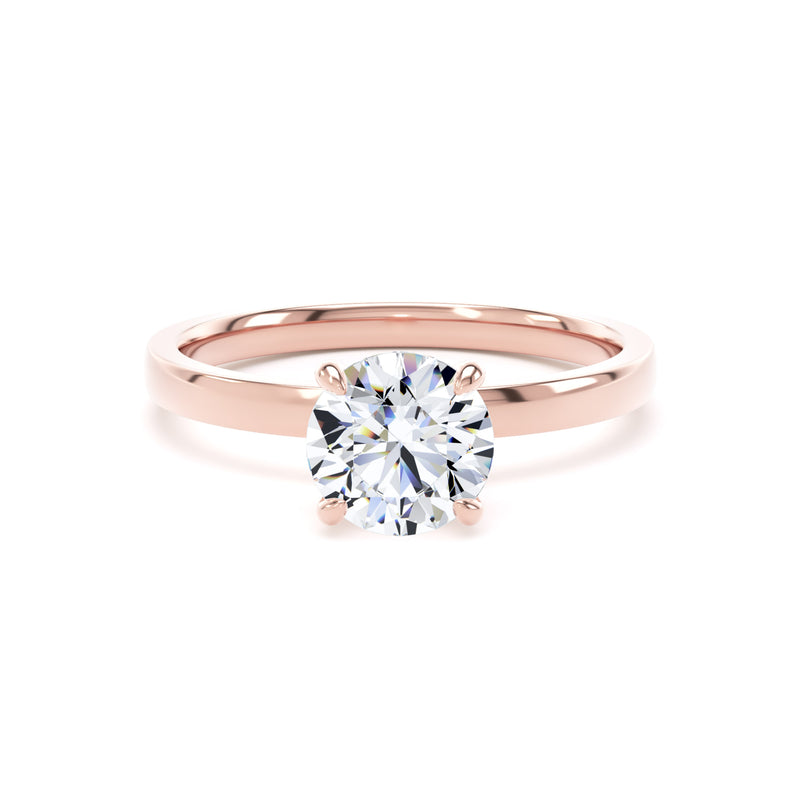 1ct Halo Set Brilliant Lab  Grown Diamond Solitaire Ring. (Rpp12)
