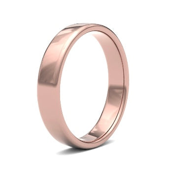 9ct 4mm Light Soft Court Wedding Ring (4Lls-9w)