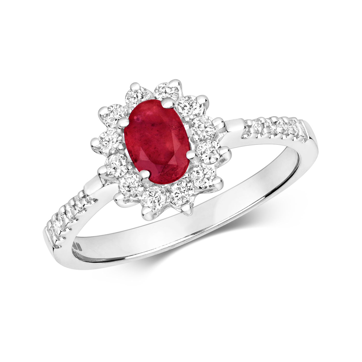 Ruby & Diamond Cluster Ring (RD502R)