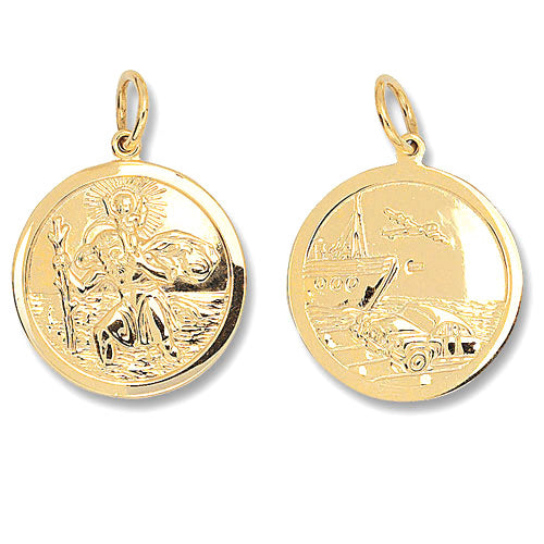 9ct Yellow Gold St Christopher (Pn284)