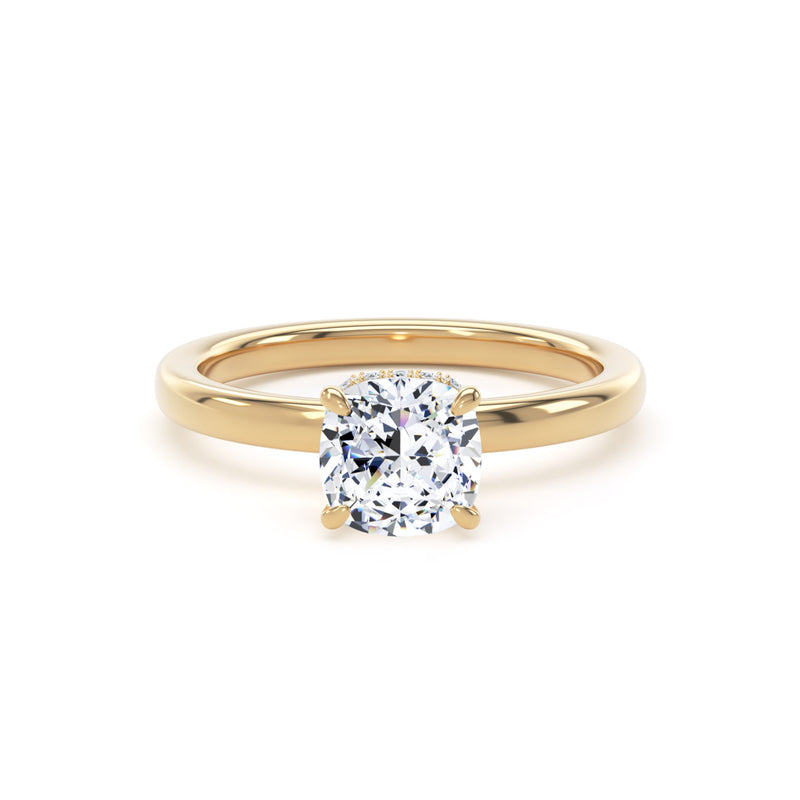 1.11ct Cushion Cut Lab Grown Diamond Solitaire Ring (Cps01)