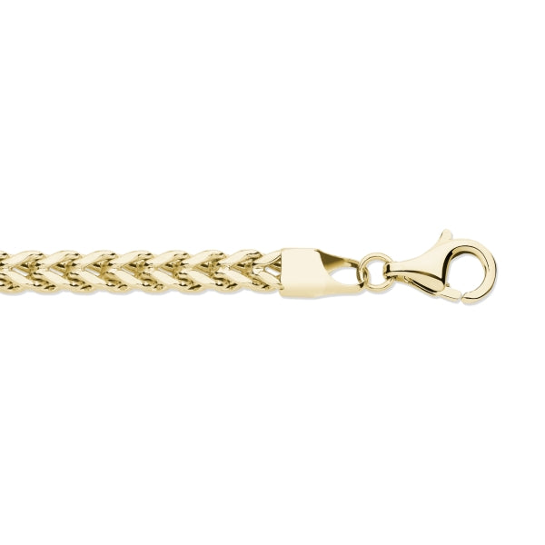 9ct Yellow Gold Square Link Bracelet (Hsfp-320-07)