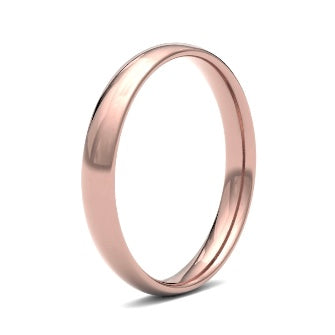 9ct 3mm Light Court Wedding Ring (3Llc-9y)