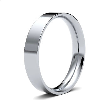 9ct 4mm Medium Flat Court Wedding Ring (4Lme-9w)