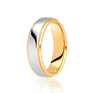 Two Colour Wedding Ring (Dc303)