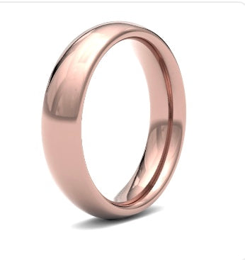 9ct 6mm Heavy Court Wedding Ring (6Ghc-9y)