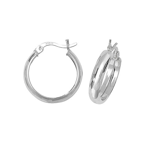 Silver Creole Earrings (G5740)