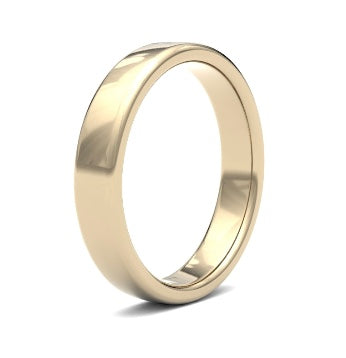 9ct 5mm Medium Soft Court Wedding Ring (5Gms-9w)