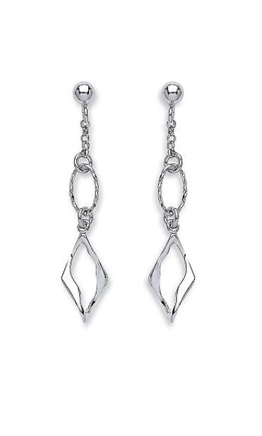 Silver Drop Earrings (Ser0436)