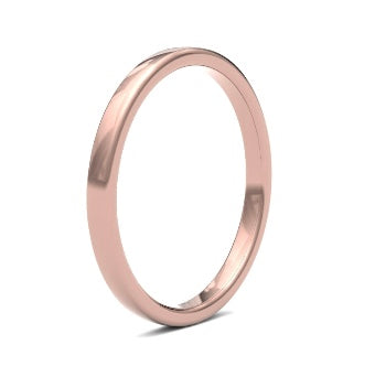 9ct 2mm Medium Soft Court Wedding Ring (2Lms-9r)