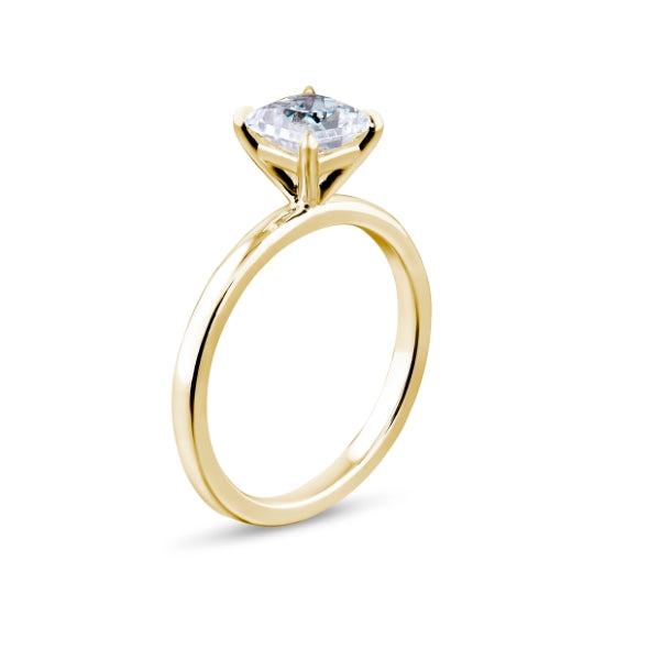 1ct Halo Set Princess Lab Grown Diamond Solitaire Ring. (Ppp02)