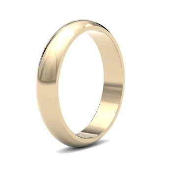 9ct 5mm Medium D Shape Wedding Ring (5Gmd-9w)