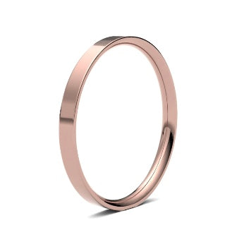 9ct 2mm Light Flat Court Wedding Ring (2Lle-9r)