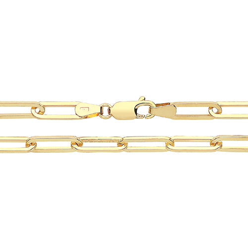 9ct Yellow Gold Paper Link Bracelet (Ch547-07)