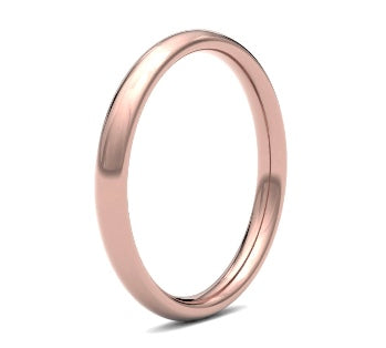 9ct 2.5mm Heavy Court Wedding Ring (2.5Lhc-9y)