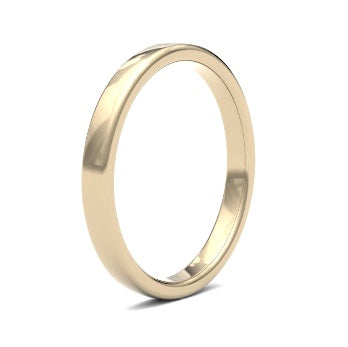 9ct 2.5mm Medium Soft Court Wedding Ring (2.5Lms-9y)
