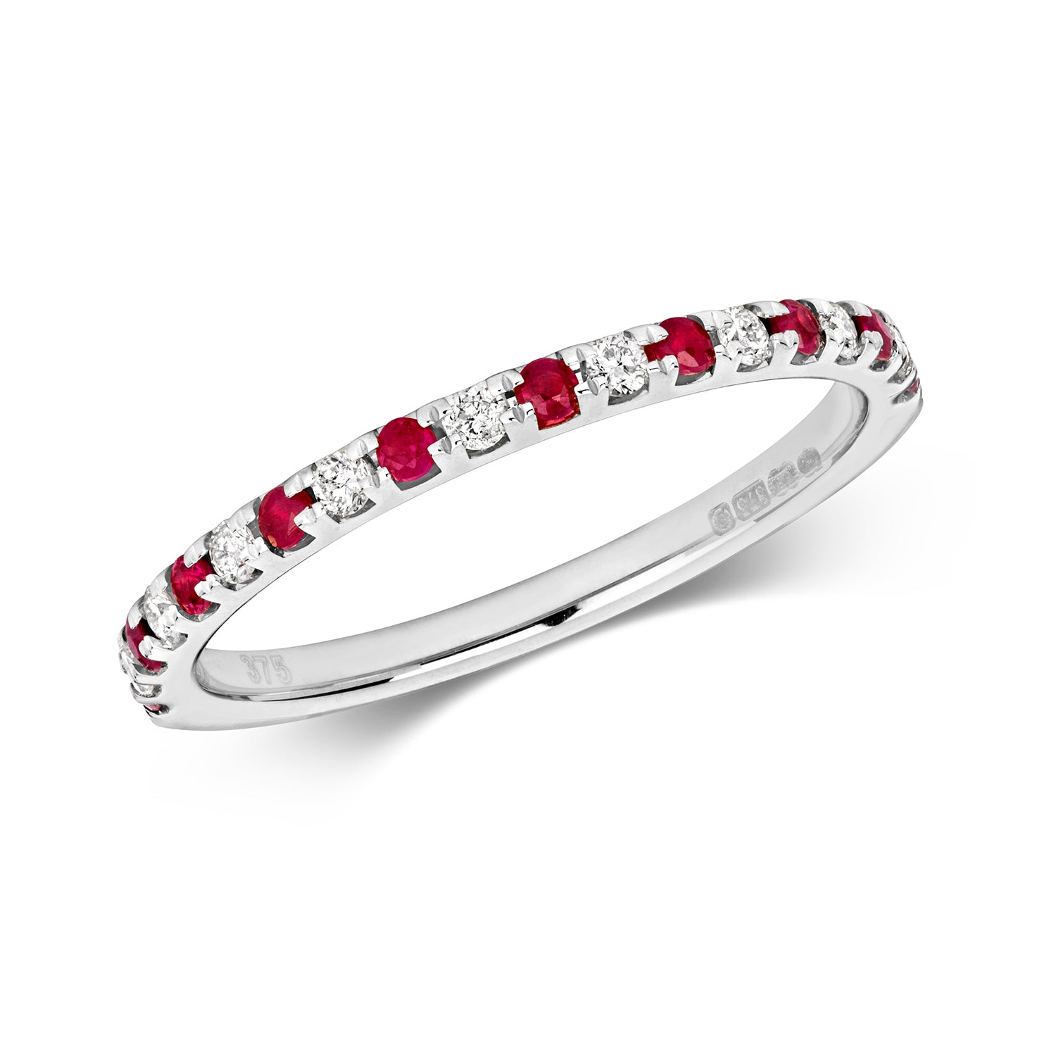 Ruby & Diamond Eternity Ring (Rd464r)